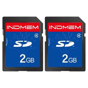 lot 2371 image: INDMEM 2 Pack SD Card 2GB Class 4 Flash Memory Card 2G SLC Stanard Secure Digital Cards (2PC)