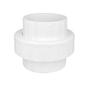 lot 2376 image: TALEGEN 1 Pack 3 PVC Union Coupling Pipe Fitting (Socket x Socket), 3 inch Slip Union PVC Adapter Coupling Schedule 40, EPDM O-Ring, White SCH 40