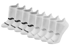 lot 2379 image: Saucony Womens 816 Pairs Performance Heel Tab Athletic Socks, Basic White (8 Pairs), Medium