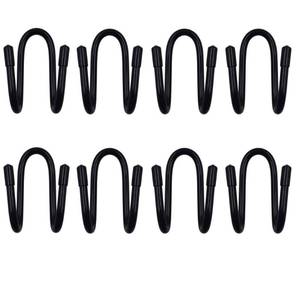 lot 2421 image: YYST Chain Link Fence Hangers for Link Fence, Chain Fence -to Hold Poles,Brushes,Leaf Rakes,etc Up to 2 Pound - No Pool Accessories (8)