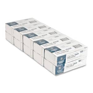 lot 2424 image: Business Source Jumbo Paper Clips, Steel Wire, 0.041 Gauge, 100 Count, Pack of 10 (1000 Total Paper Clips)
