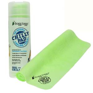 lot 2429 image: FROGG TOGGS Chilly Pad, Instant Cooling Towel, Long Lasting, Reusable, Sports and Outdoors Neck Towel 33x13, Hivis Lime Green