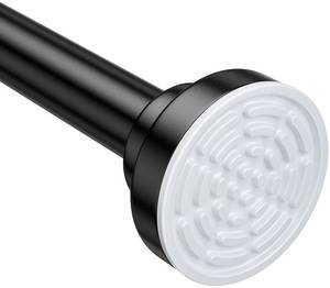 lot 2433 image: Ausemku Shower Curtain Rod - 32-68 Inch Rustproof Tension Rod, Non-Slip Spring Design, No Drilling Adjustable Curtain Rod for Bathroom, Kitchen, and Closet��Black��