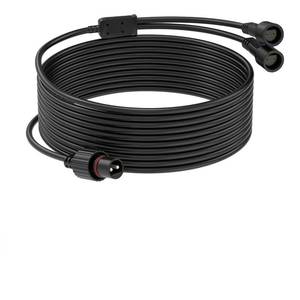 lot 2439 image: 16.4Ft5M Extension Cable with 1 to 2 Splitter for Christmas String Lights IP68 Waterproof Extension Lead 24AWG Extension Cord for Outdoor Solar String Lights, Indoor String Lights, 2 Pin