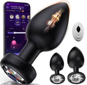 lot 2443 image: Anal Plug Vibrating Butt Plug, Adult Sex Toys 3PCS Silicone Anal Plugs, Anal Sex Toys with Remote Control 10 Vibrating Vibrator for Men, Anal Toys Adult Sex Toy & Games Prostate Massager factory sealed