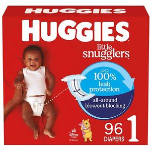 lot 3839 image: Huggies Little Snugglers Gentle Protection Diapers - Size 1 - 96ct