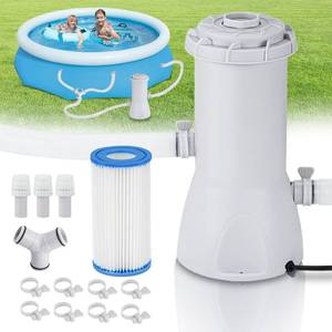 lot 3852 image: XINYIQI 1000 Gallon Above Ground Pools Filter Pump, Water Circulation and Piscina Cartridge Filtration System - Improve Water Cleanliness and Clarity