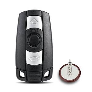 lot 4016 image: Key Fob Replacement for BMW 135 Series E90 E92 E93 X5 X6 Z4 E87 E60 E63 E64, with VL2020 Battery, (Rear Cover Non-Openable) FCC IDKR55WK49127, KR55WK49123 PN267T-5WK49127, 6986583, 6986583-05