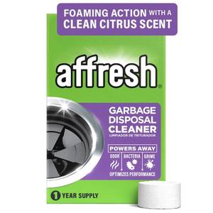 lot 4022 image: Affresh Garbage Disposal Cleaner, Helps Power Away Odor Causing Bacteria, Debris & Grime in Grind Chamber, Impeller & Drain Pipe, 12 Tablets, 1 Year Supply