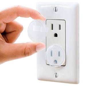 lot 4503 image: Clear Outlet Covers (50 Pack) Value Pack �� Baby Safety Outlet Plug Covers �� Durable & Steady �� Child Proof Your Outlets Easily