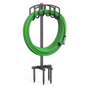 lot 5735 image: Keten Garden Hose Holder, Detachable Metal Heavy Duty Freestanding Outside