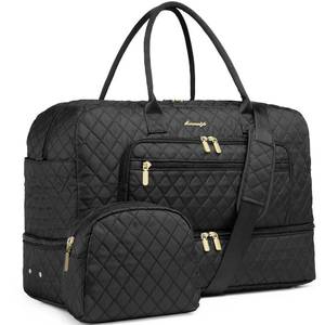 lot 5742 image: Large Travel Duffle Bags for Women 35L Weekender Bag with Shoe Compartment