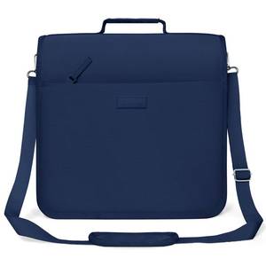 lot 5745 image: SUNEE Zipper Binder 3 Ring, 3 Inch O-Ring with Handle and Shoulder Strap, 600-Sheet Capacity, 5-Tab Expanding File Folder, Multi-Pockets for Middle School Organizer Binder with Zipper, Navy Blue