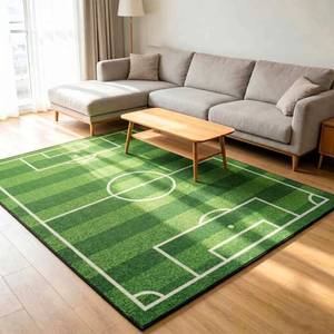 lot 5749 image: Bimiti Soccer Field Area Rug 63x95 Inches