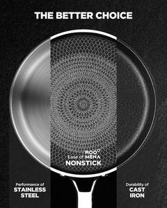 lot 5765 image: Roomena Ceramic Nonstick Frying Pans With Lid