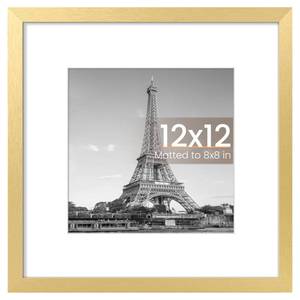 lot 6305 image: upsimples 12x12 Picture Frame, Wall Decor Photo Frames, Gold 1 Pack
