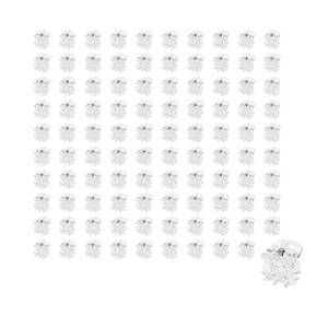lot 6314 image: 100pc Clear Orchid Clips �� 0.79 Opening Clip Plant Clips for Climbing Plants, Plant Wall Clips, Flower & Garden Support Clips, Reusable Mini Plant Cages & Stakes for Patio, Lawn & Greenhouse