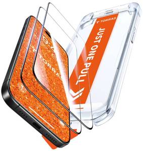 lot 6316 image: TORRAS for iPhone 17 Pro Max Screen Protector 12Ft Military-Grade Shatterproof 9H Aerospace Tempered Glass Anti-Scratch Full Coverage Fit Screen Protector 17 ProMax 6.9 2-Pack