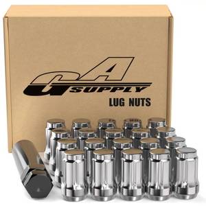 lot 6317 image: GAsupply 12x1.5 Lug Nuts Spline, 1.38 35mm Tall Conical Seat, 20pcs1 Key