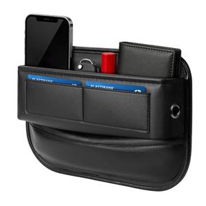 lot 6318 image: Universal Fit Car Gap Filler, Premium Leather Front Seat Gap Filler Organizer Center Console Seat Side Essentials Organizer with Card Slots, Easy Access to Phone, Sunglasses, Key for Car, SUV Truck