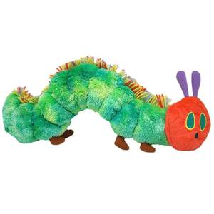 lot 6319 image: YULOMI Very Hungry Caterpillar Plush Toy - Soft Cotton Stuffed Animal, Eric Carle Inspired, Lovely Pillow for Kids, Home Decor & Gifts