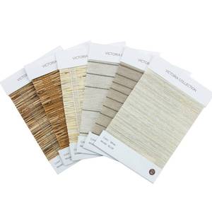 lot 6338 image: Lustrowin Victoria Series Natural Woven Fabric Swatch Kit