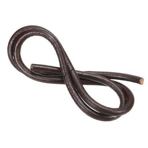 lot 6340 image: PATIKIL Round Braided Leather Cord 10mm Dark Brown 1 Yard