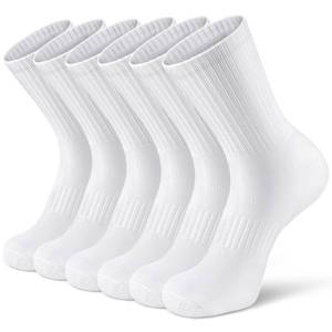 lot 6343 image: Airacker Athletic Crew Socks for Men and Women