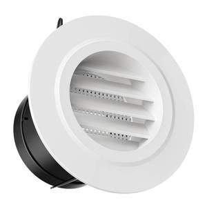 lot 6363 image: HG Power 3 Inch Round Air Vent with ABS Louver Grille