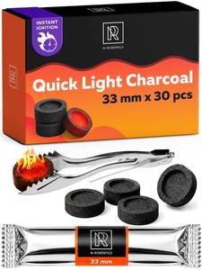 lot 6375 image: M. Rosenfeld Quick Light Charcoal Discs 33mm 30pc
