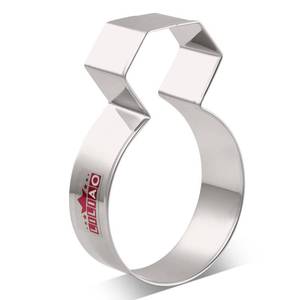 lot 6378 image: Liliao Diamond Ring Cookie Cutter Stainless Steel
