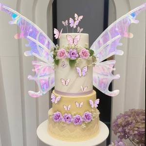 lot 6379 image: Wovnet 27-Piece Butterfly Cake Decoration Set