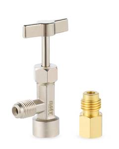 lot 6391 image: Orion Motor Tech R134a Can Tap Valve with Adapter