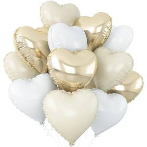 lot 6395 image: Adorely Heart Foil Balloons 12-Piece 18 Inch