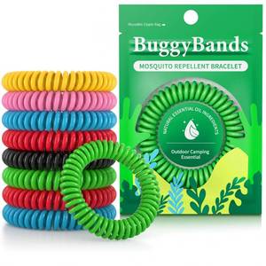 lot 6402 image: BuggyBands 30 Pack DEET-Free Mosquito Repellent Bracelets