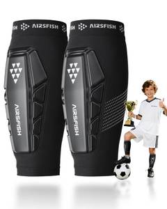lot 6441 image: AirsFish Youth Soccer Shin Guards Non-Newtonian