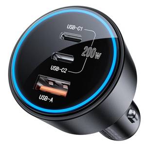 lot 6447 image: ROADRESS 200W Dual USB-C Car Charger