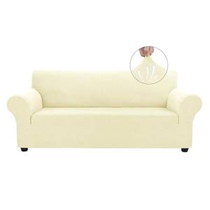 lot 7330 image: Asnomy Stretch Oversized Couch Covers for Sofa Slipcover,Off-White