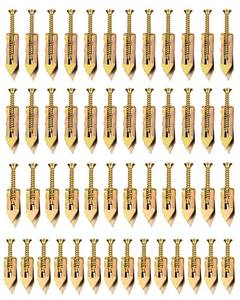 lot 8371 image: Allmake 100pcs Self Drilling Drywall Anchors with Screws Kit with 4-Sizes