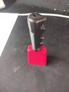 lot 8372 image: Red Magnetic Stand with Flexible Goose Neck Holder