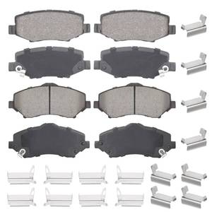 lot 8377 image: Front & Rear Ceramic Brake Pads Set for Jeep Liberty 2008-2012, Wrangler 2007-2017, Wrangler JK 2018, 8PCS