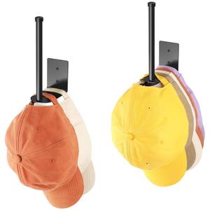 lot 8390 image: Durmmur Stainless Steel Hat Organizer, Hat Rack for Wall,Each Holds 15 Hats