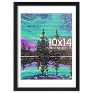 lot 8395 image: upsimples 10x14 Picture Frame, Wall Decor Photo Frames, Black 1 Pack