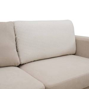 lot 8410 image: Eismodra Backrest Covers for 3 Cushion Couch Sofa Magic Stretch Sofa Slipcover for Dogs Pet L Shape 2 Seat Replacement Furniture Protector,Cream White Width 20-28 inches(Only 1 Piece)