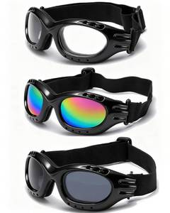 lot 8418 image: YISUGOOC 3 Pieces Motorcycle Goggles Riding Glasses Dirt Bike Ski Goggles Anti-UV Dustproof Windproof ATV Goggles For Motorcycle Riding, Skiing, Outdoor Men Women Youth