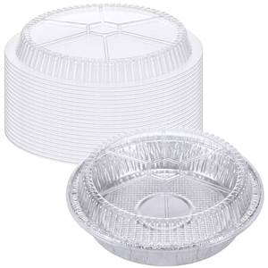lot 8439 image: 20 Pcs Plastic Clear Lids for 9 Inch Aluminum Foil Pans,Round