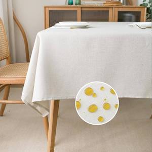 lot 8440 image: NLMUVW Small Square Linen Tablecloth 42 Inch for Dining Coffee