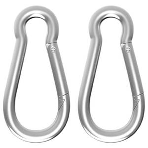 lot 8465 image: High-PQ Carabiner, Heavy Duty Galvanized Steel Spring Snap Hook Carabiner Clips with 1350LBS Holding Capacity, Ideal for Outdoor, Hammock, Swing and Travel (M14 5.5Inch, 2PCS)