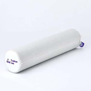 lot 8466 image: Cushion Lab Neck Roll Pillow for Neck Relief Extra Dense Memory Foam Round Cylinder Bolster for Cervical Support  Spondylosis  Neck Pain Relief  & Spine Lumbar Traction - Washable Cover & Travel Bag