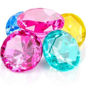 lot 8471 image: MARFOREVER Extra Large Diving Gems Pool Toys 60 MM Extra Big Diamond Pastel